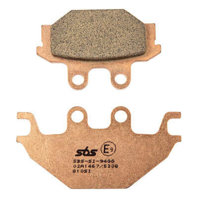 Plaquettes de Frein SBS - métal fritté - 810SI