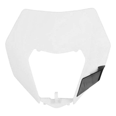 Plastique Plaque Phare POLISPORT Type Origine Blanc / Noir - KTM EXC / EXCF 14-16
