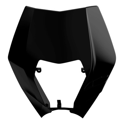 Plastique Plaque Phare POLISPORT Type Origine Noir - KTM EXC / EXCF 08-13
