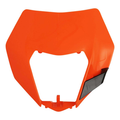 Plastique Plaque Phare POLISPORT Type Origine Orange / Noir - KTM EXC / EXCF 14-16