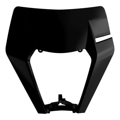 Plastique Plaque Phare POLISPORT Type Origine Noir - KTM EXC / EXCF 17-19