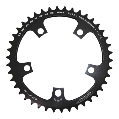 Plateau vélo de route Miche 9-10v intérieur pour Shimano/Campagnolo (42 dents) noir