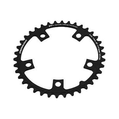 Plateau vélo de route Stronglight CT2 2x10-11v extérieur (52 dents) noir Diam 110mm pour Shimano
