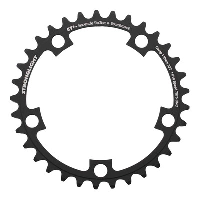 Plateau vélo de route Stronglight CT2 2x10-11v intérieur (33 dents) noir Diam 110mm pour Shimano