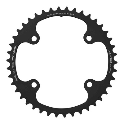 Plateau vélo de route Ta 2x11v (34 à 44 dents) intérieur noir Diam 112mm