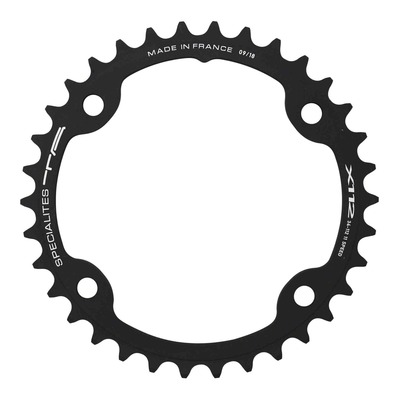 Plateau vélo de route Ta 2x11v (46 à 53 dents) extérieur noir Diam 145mm