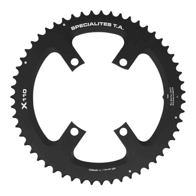 Plateau vélo de route Ta 2x11v (55 dents) extérieur noir Diam 110mm