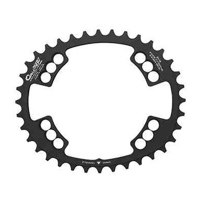 Plateau vélo de route Ta Ovalution 2x11v (36 à 42 dents) intérieur noir Diam 110mm