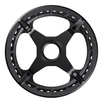 Plateau Vélo Électrique Shimano SM-CRE50 Mono-Plateau Simple Protège Chaîne Noir