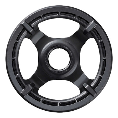 Plateau Vélo Électrique Shimano SM-CRE61 Mono-Plateau Double Protège Chaîne Noir