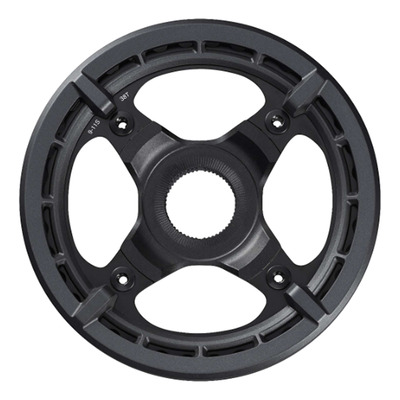 Plateau Vélo Électrique Shimano SM-CRE70 38 Dents Double Protège Chaîne Noir