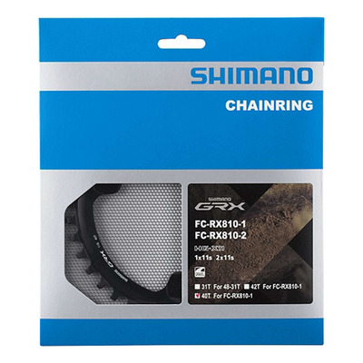 Plateau Vélo Gravel Shimano GRX FC-RX810-1 40 dents pour 11/12 vitesses
