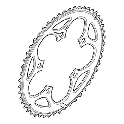 Plateau Vélo Route Shimano Tiagra FC-4550 Extérieur 50 dents pour 9 vitesses Argenté