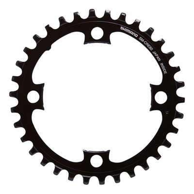 Plateau VTT Électrique Shimano SM-CRE80 Mono-Plateau pour 10/11 Vitesses Sans Étoile Noir
