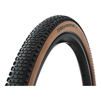 Pneu gravel Continental Terra Adventure Trail grip TLR Noir/Marron 700-45