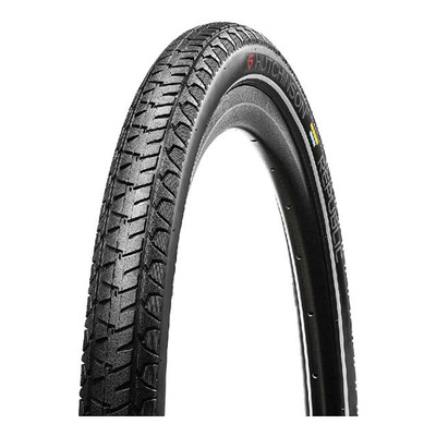 Pneu vélo urbain Hutchinson Republic Infinity 27,5"X1,75 TT Noir/Réfléchissant