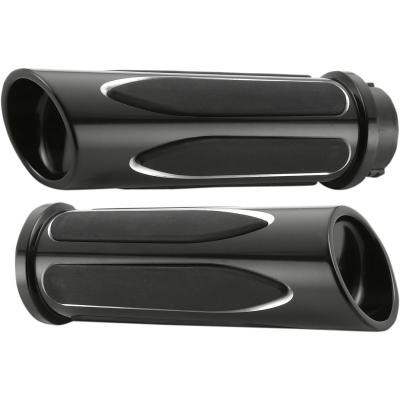Poignées Arlen Ness Confort Grip tirage par câbles Twin Cam 99-17 noir
