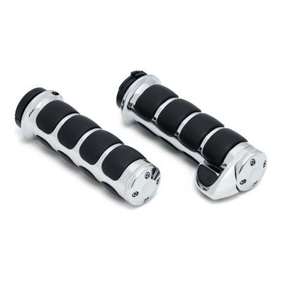 Poignées Kuryakyn Premium Iso tirage câble Twin-Cam 99-17 chrome