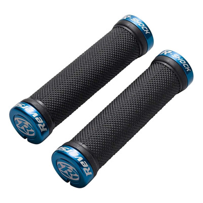 Poignées VTT Reverse R-Shock Lock-On Ø 29mm bleu