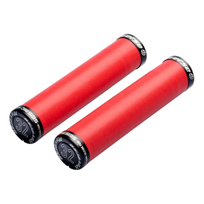 Poignées VTT Reverse Seismic Ergo Lock-On Ø 32mm rouge/noir