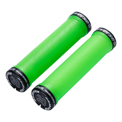 Poignées VTT Reverse Spin Lock-On Ø 30mm vert neon