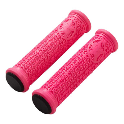 Poignées VTT Reverse Stamp Basic Ø 31mm rose