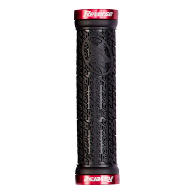 Poignées VTT Reverse Stamp Lock-On Ø 30mm rouge