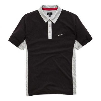 Polo Alpinestars Championship noir/gris heather