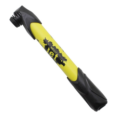 Pompe Zefal Mini Jet jaune 6 bars 230mm valve Presta/Schrader
