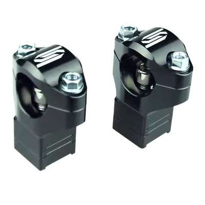 Pontets de Guidon Réglables SCAR Ø 28.6mm en Aluminium Anodisé Noir pour Té d’origine KTM 23-24