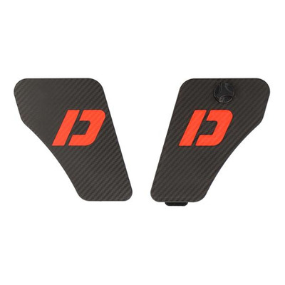 Porte boîte à outils Doppler pour Peugeot 103 MVL/SP - réservoir 3,7 L - Noir Effet Carbone/Rouge