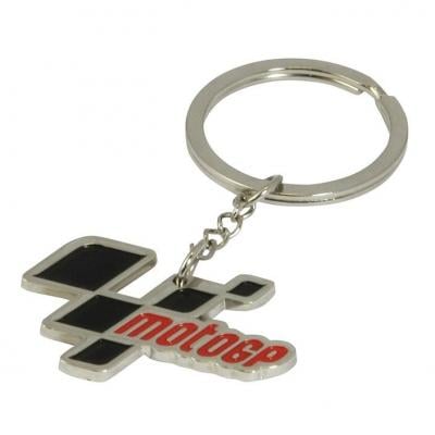porte-clefs métal chrome avec le logo MOTO GP officiel key ring  mgpkey61