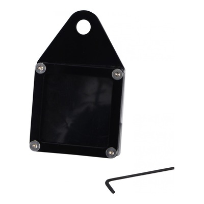 Porte vignette d’assurance Tun'r carré alu noir