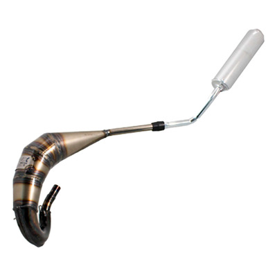 Pot d’échappement Evok Iron Pipe silencieux Shorty aluminium/inox Yamaha DT 50 07-13