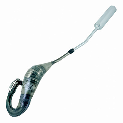 Pot d’échappement Evok Iron Pipe silencieux Shorty aluminium/inox Derbi DRD 50 2006-21