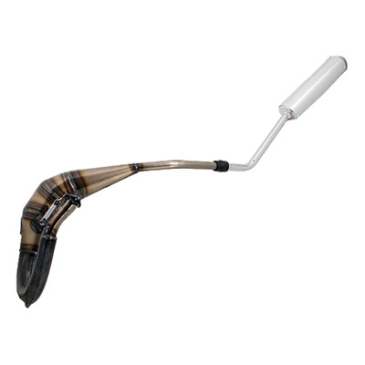 Pot d’échappement Evok Iron Pipe silencieux Shorty aluminium/inox Derbi DRD Pro 50 2007-13