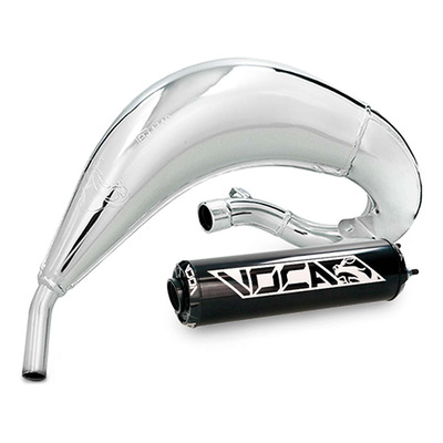 Pot Voca Racing Cross Chromed avec silencieux carbone et noir pour Fantic 50