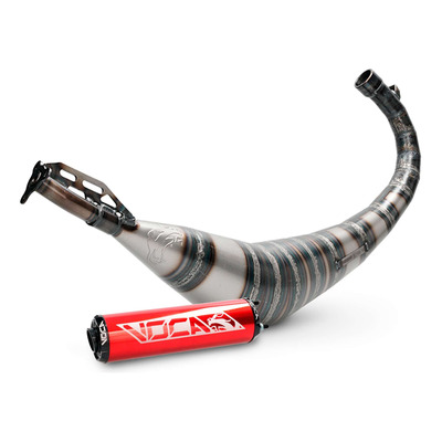 Pot Voca Racing Rookie avec silencieux alu rouge anodisé pour Fantic 50
