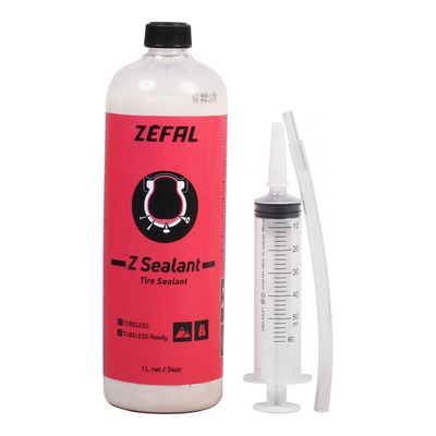 Préventif anti-crevaison Zefal Z-Sealant pour tubeless/tubetype avec seringue (1L)