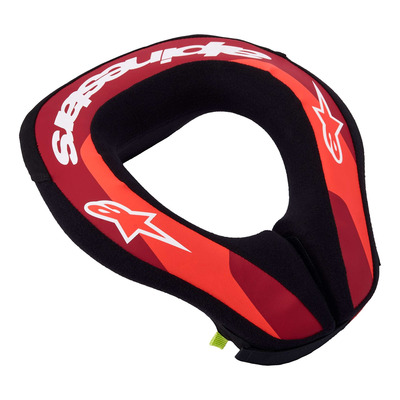 Protection cervicale enfant Alpinestars Sequence Youth red fluo/metallic red/white