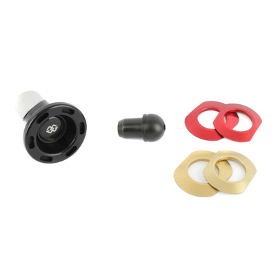 Protection d'axe de roue arrière Gilles Tooling Yamaha YZF-R1 1000 15-22 inserts rouge et or