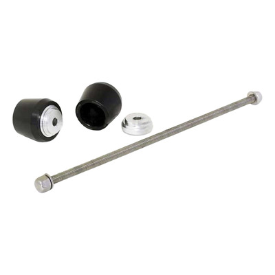 Protection d'axe de roue avant noir/alu Triumph Street Triple 765 17-25