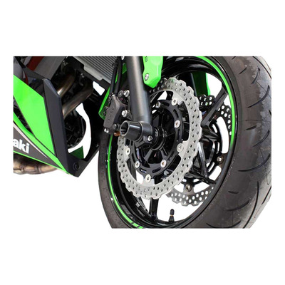 Protection d'axe de roue avant noir Kawasaki Z 650 17-25