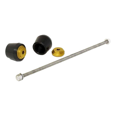 Protection d'axe de roue avant noir/or Triumph Street Triple 765 17-25