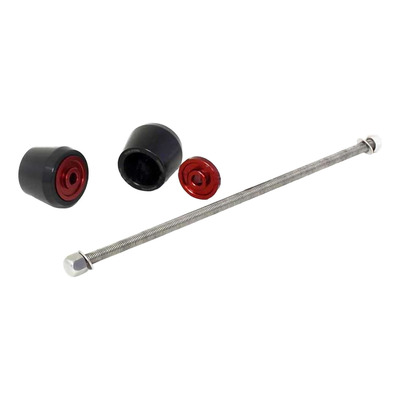 Protection d'axe de roue avant noir/rouge MV Agusta Brutale 800 16-25