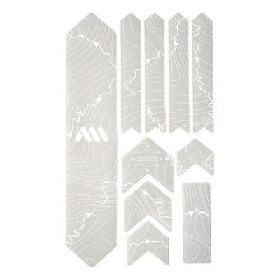 Protection de cadre Extra All Mountain Style 10 pièces Tracks Blanc