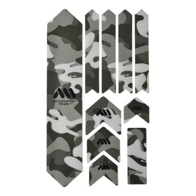 Protection de cadre XL All Mountain Style 10 pièces Camouflage