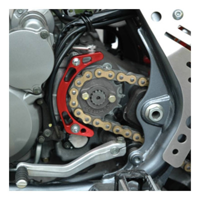 Protection de carter chaîne ART gris pour Suzuki 450 LT-R 06-11
