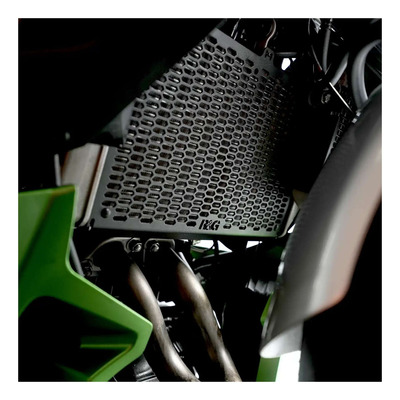 Protection de radiateur noir R&G Racing Pro Guard Kawasaki Ninja 7 Hybrid 24-25