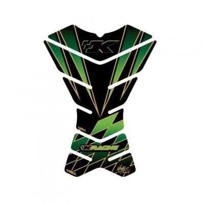Protection de réservoir Motografix vert Kawasaki 3 pièces